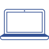 Laptop Icon - Blue Laptop Icon - Blue